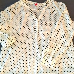 Black & white polka dot shirt